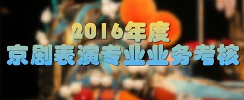 啊好深大鸡巴日逼视频国家京剧院2016年度京剧表演专业业务考...